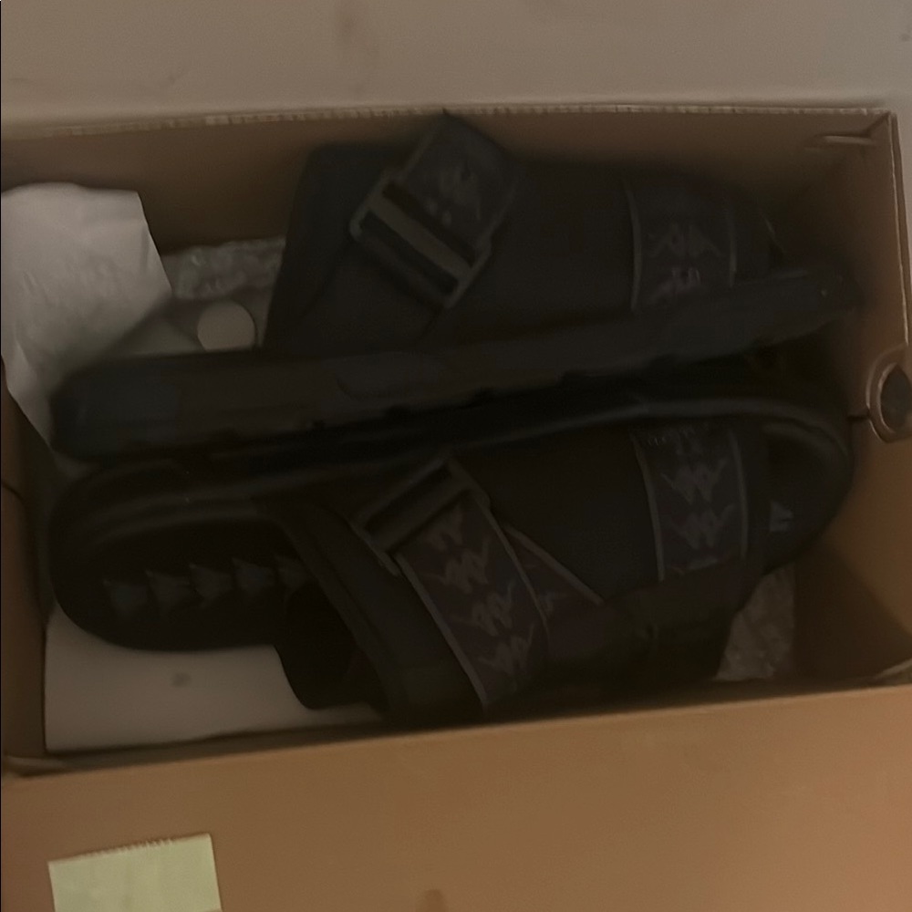 Kappa Black Sandals Sleek and Comfortable